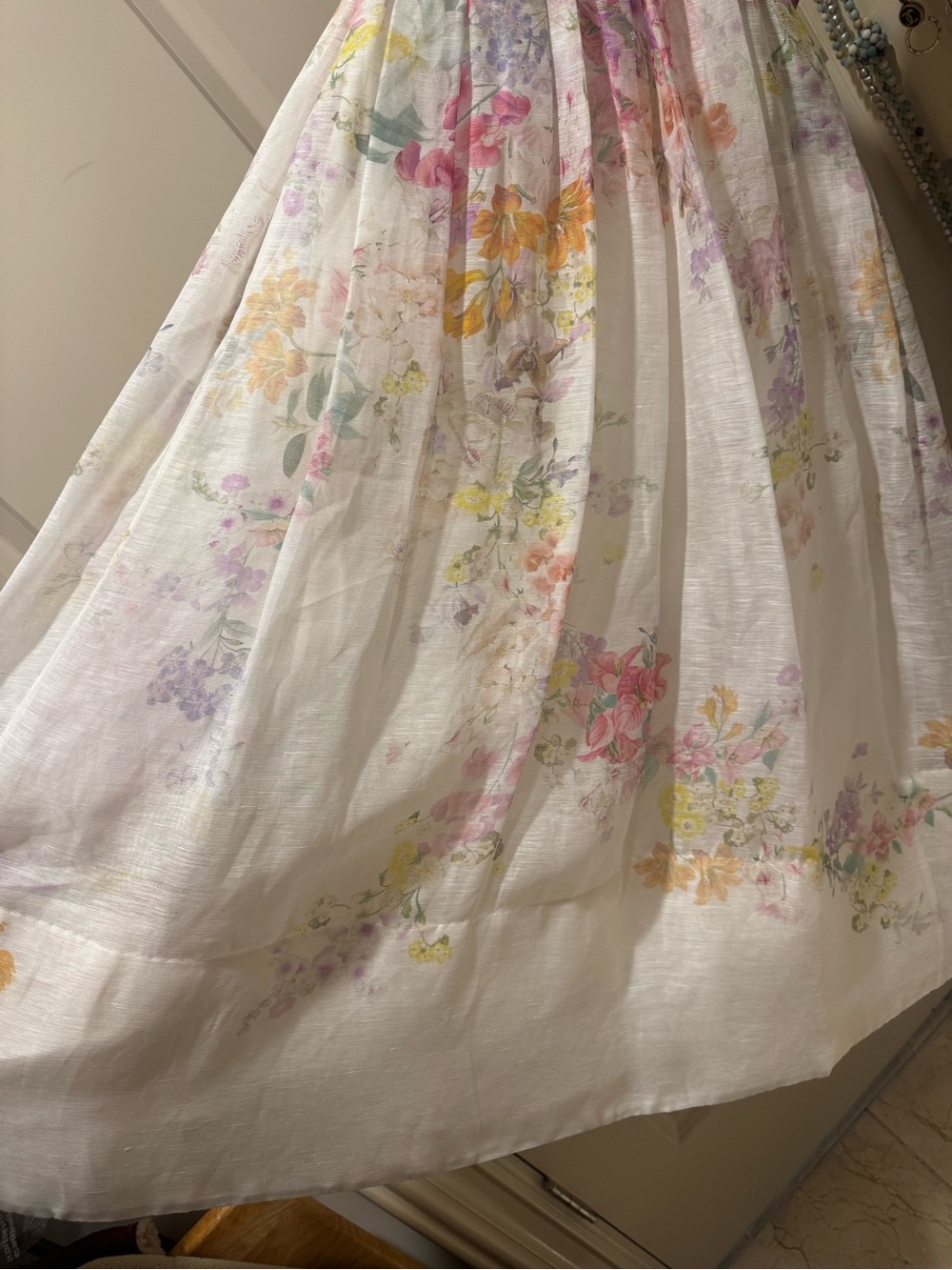 Zimmermann Pastel Floral Midi Dress - Picture 7 of 10